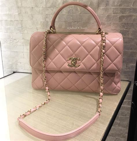 chanel top handle pink|Chanel handbags flap.